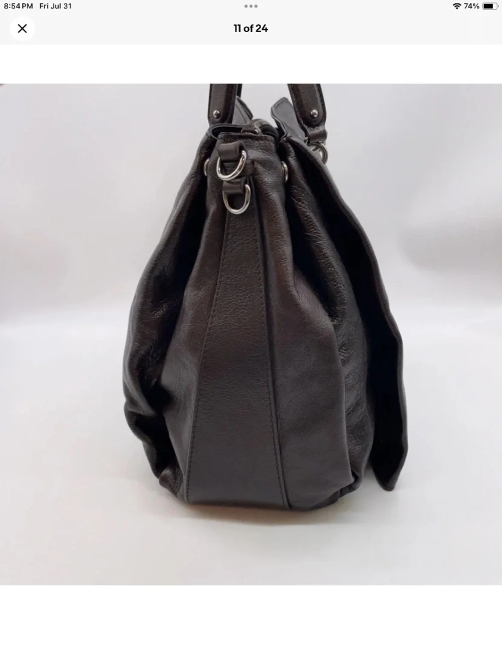 Celine “Watch Me Work” 2 way chain strap with lock and key leather bag